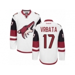 Men's Reebok Arizona Coyotes #17 Radim Vrbata Authentic White Away NHL Jersey