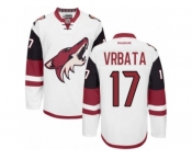 Men's Reebok Arizona Coyotes #17 Radim Vrbata Authentic White Away NHL Jersey