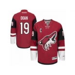 Men's Reebok Arizona Coyotes #19 Shane Doan Authentic Burgundy Red Home NHL Jersey