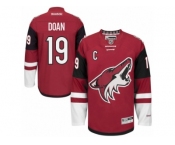 Men's Reebok Arizona Coyotes #19 Shane Doan Authentic Burgundy Red Home NHL Jersey