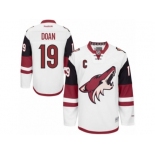 Men's Reebok Arizona Coyotes #19 Shane Doan Authentic White Away NHL Jersey