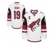 Men's Reebok Arizona Coyotes #19 Shane Doan Authentic White Away NHL Jersey