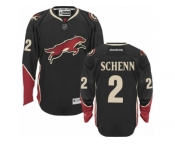 Men's Reebok Arizona Coyotes #2 Luke Schenn Authentic Black Third NHL Jersey