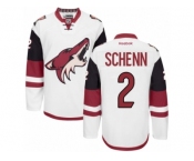 Men's Reebok Arizona Coyotes #2 Luke Schenn Authentic White Away NHL Jersey