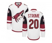 Men's Reebok Arizona Coyotes #20 Dylan Strome Authentic White Away NHL Jersey