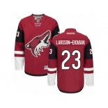 Men's Reebok Arizona Coyotes #23 Oliver Ekman-Larsson Authentic Burgundy Red Home NHL Jersey