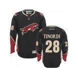 Men's Reebok Arizona Coyotes #28 Jarred Tinordi Authentic Black Third NHL Jersey