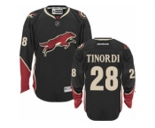 Men's Reebok Arizona Coyotes #28 Jarred Tinordi Authentic Black Third NHL Jersey