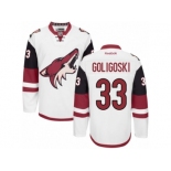 Men's Reebok Arizona Coyotes #33 Alex Goligoski Authentic White Away NHL Jersey