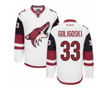 Men's Reebok Arizona Coyotes #33 Alex Goligoski Authentic White Away NHL Jersey