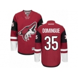 Men's Reebok Arizona Coyotes #35 Louis Domingue Authentic Burgundy Red Home NHL Jersey