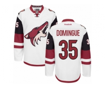 Men's Reebok Arizona Coyotes #35 Louis Domingue Authentic White Away NHL Jersey