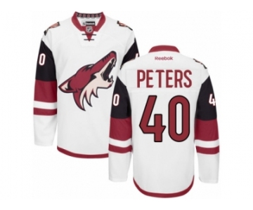 Men's Reebok Arizona Coyotes #40 Justin Peters Authentic White Away NHL Jersey