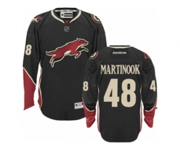 Men's Reebok Arizona Coyotes #48 Jordan Martinook Authentic Black Third NHL Jersey