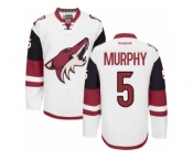 Men's Reebok Arizona Coyotes #5 Connor Murphy Authentic White Away NHL Jersey