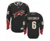 Men's Reebok Arizona Coyotes #6 Jakob Chychrun Authentic Black Third NHL Jersey