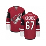 Men's Reebok Arizona Coyotes #67 Lawson Crouse Authentic Burgundy Red Home NHL Jersey