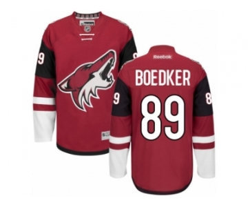 Men's Reebok Arizona Coyotes #89 Mikkel Boedker Authentic Burgundy Red Home NHL Jersey