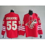 NHL Jerseys Phoenix Coyotes 55# JOVANOVSKI Red