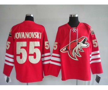 NHL Jerseys Phoenix Coyotes 55# JOVANOVSKI Red