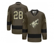 Phoenix Coyotes #28 John Scott Green Salute to Service Stitched NHL Jersey