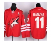 nhl jerseys phoenix coyotes #11 hanzal red