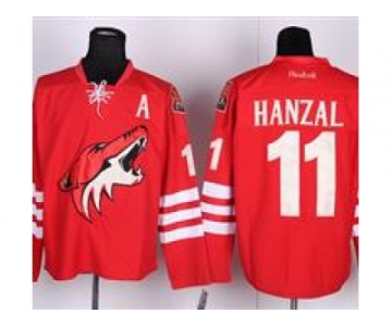 nhl jerseys phoenix coyotes #11 hanzal red