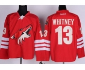 nhl jerseys phoenix coyotes #13 whitney red