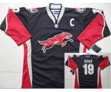 nhl jerseys phoenix coyotes #19 doan black red (C)