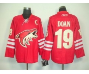 nhl jerseys phoenix coyotes #19 doan red (C)