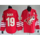 nhl jerseys phoenix coyotes 19# doan red