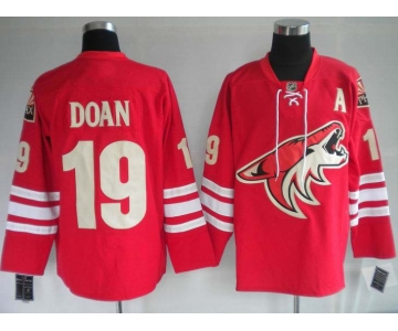 nhl jerseys phoenix coyotes 19# doan red