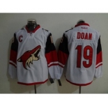 nhl jerseys phoenix coyotes #19 doan white[new patch C]