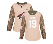 Women Adidas Phoenix Coyotes #19 Shane Doan Camo Authentic 2017 Veterans Day Stitched NHL Jersey