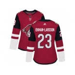 Women Adidas Phoenix Coyotes #23 Oliver Ekman-Larsson Maroon Home Authentic Stitched NHL Jersey