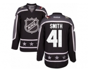 Women's Reebok Arizona Coyotes #41 Mike Smith Authentic Black Pacific Division 2017 All-Star NHL Jersey