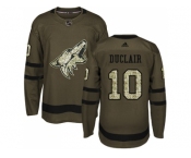 Youth Adidas Phoenix Coyotes #10 Anthony Duclair Green Salute to Service Stitched NHL Jersey