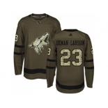 Youth Adidas Phoenix Coyotes #23 Oliver Ekman-Larsson Green Salute to Service Stitched NHL Jersey