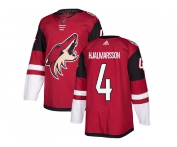 Youth Adidas Phoenix Coyotes #4 Niklas Hjalmarsson Maroon Home Authentic Stitched NHL Jersey