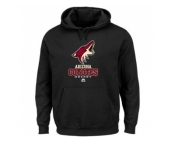 Arizona Coyotes Majestic Black Critical Victory VIII Fleece Hoodie