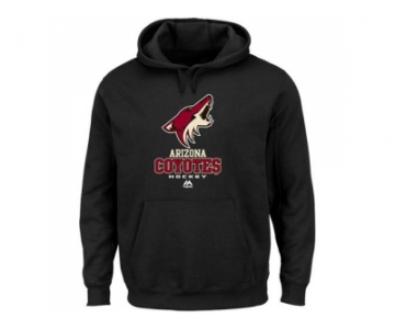 Arizona Coyotes Majestic Black Critical Victory VIII Fleece Hoodie