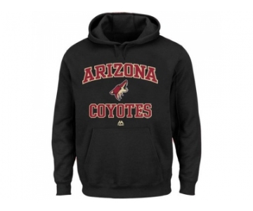 Arizona Coyotes Majestic Black Heart & Soul Hoodie