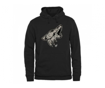 Men's Arizona Coyotes Black Rink Warrior Pullover Hoodie