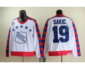 nhl Quebec Nordiques #19 SAKIC all star 75th Anniversary white CCM