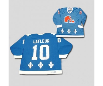 nhl quebec nordiques #10 lafleur blue(ccm)