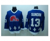 nhl quebec nordiques #13 sundin ccm blue