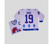 nhl quebec nordiques #19 sakic white(ccm)