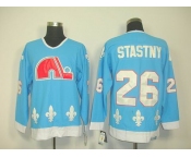 nhl quebec nordiques #26 stastny blue(ccm)