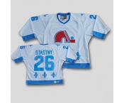 nhl quebec nordiques #26 stastny white(ccm)