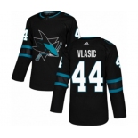 Adidas San Jose Sharks #44 Marc-Edouard Vlasic Authentic Black Alternate NHL Jersey